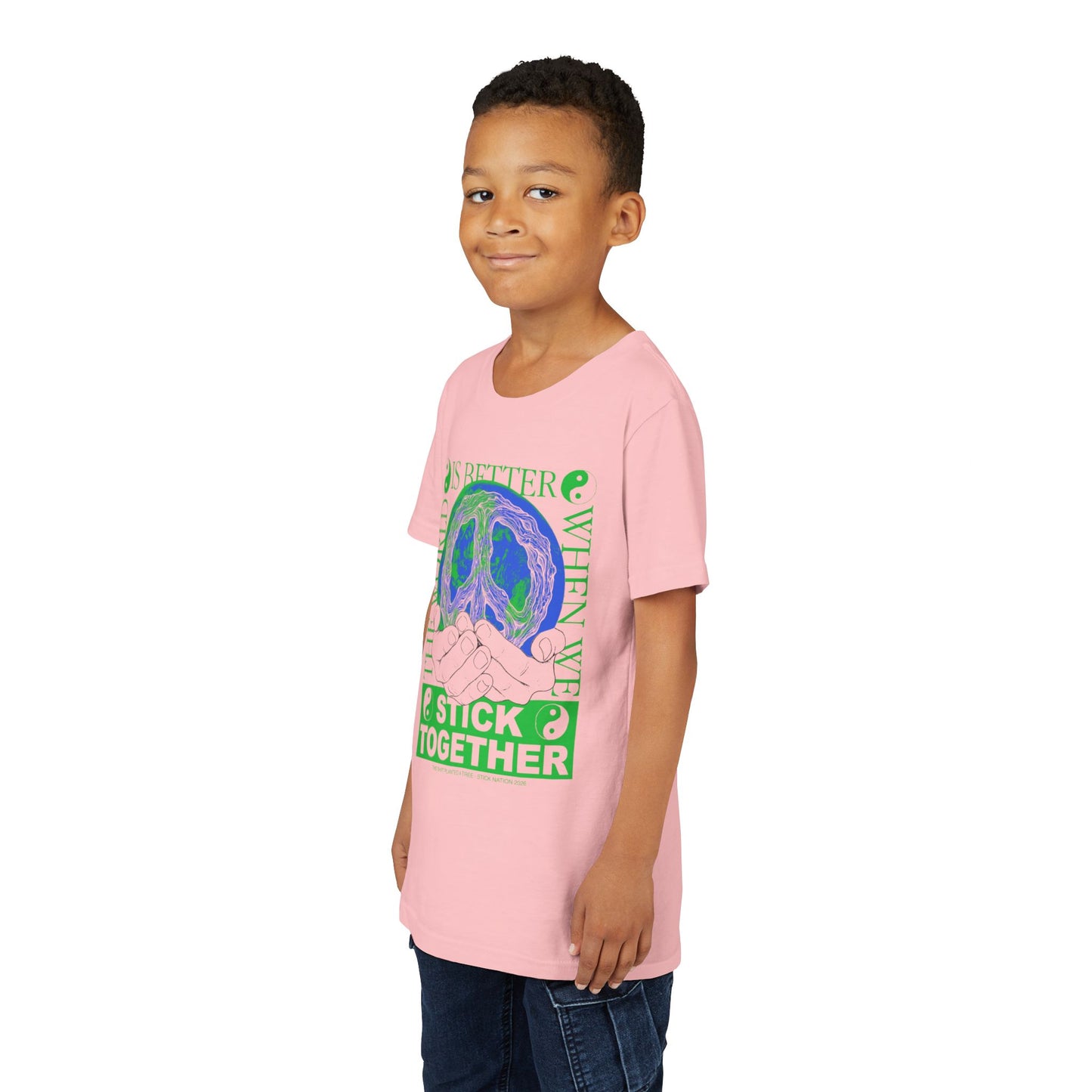 Stick Together for Earth - Unisex Kids T-Shirt