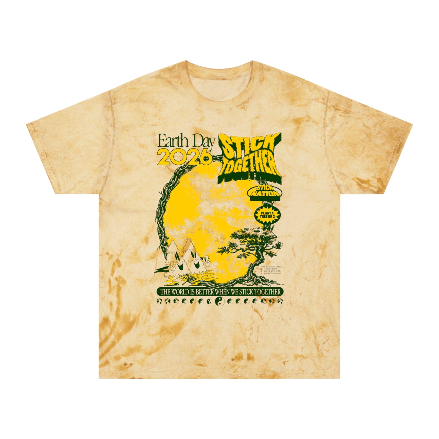 Earth Day 2026 – Vintage Tie-Dye Unisex T-Shirt