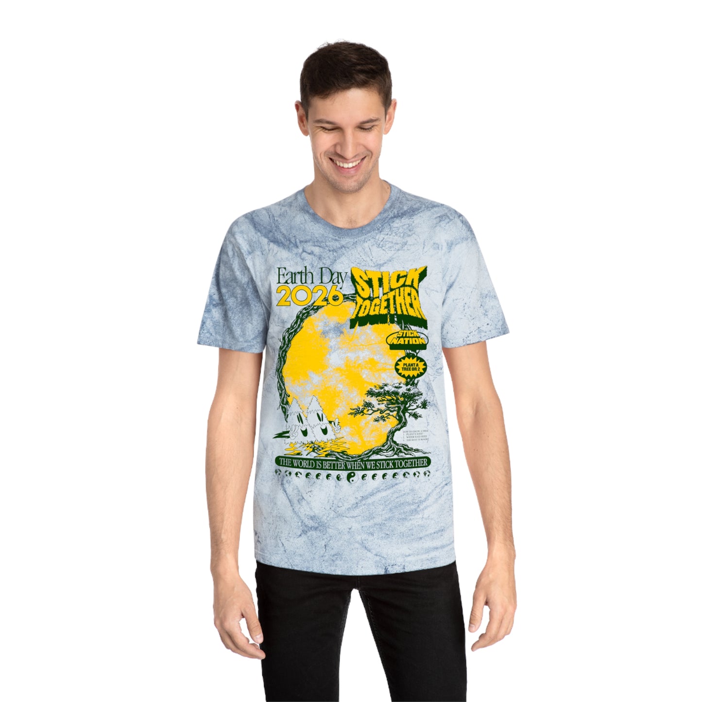 Earth Day 2026 – Vintage Tie-Dye Unisex T-Shirt