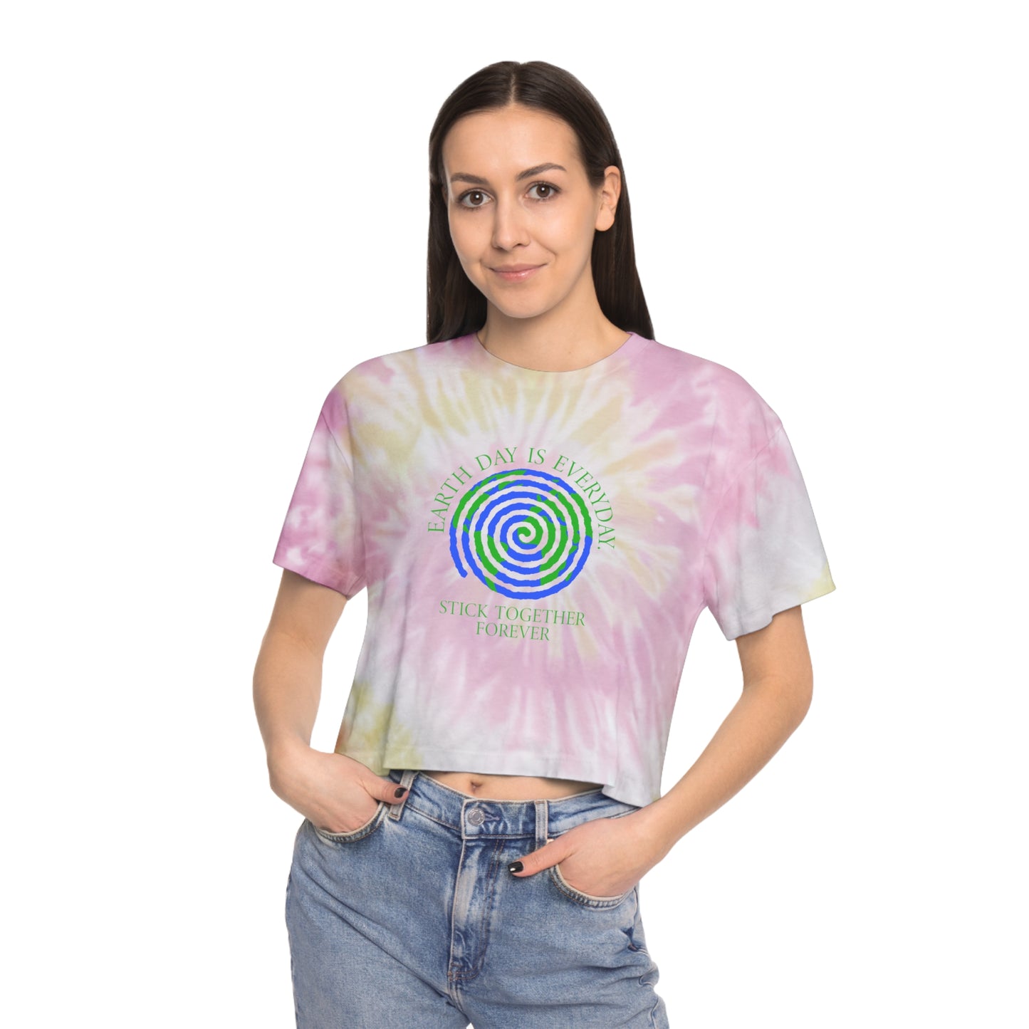 Spiral Earth Day 2025 - Women's Crop T-Shirt