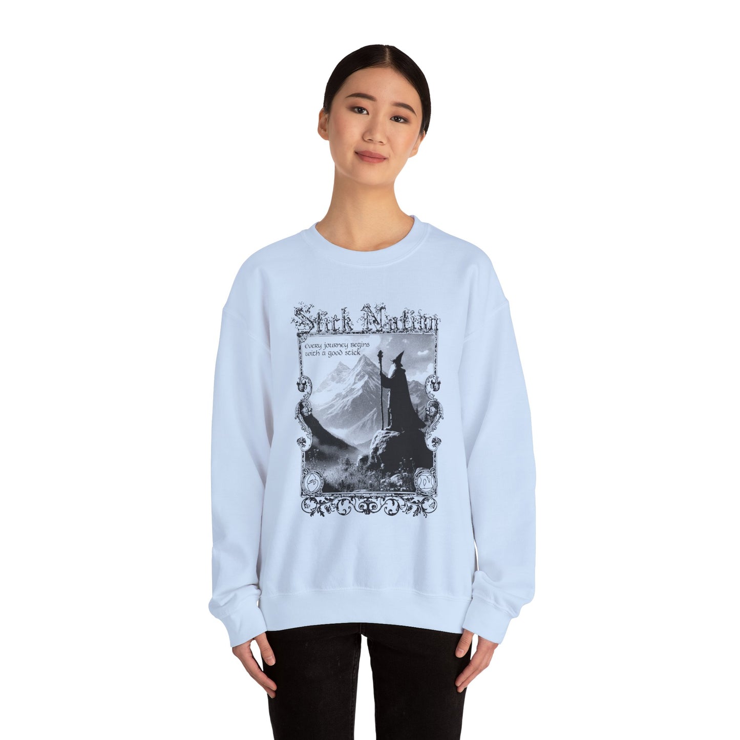 Stick Quest Wizard Unisex Crewneck Sweater