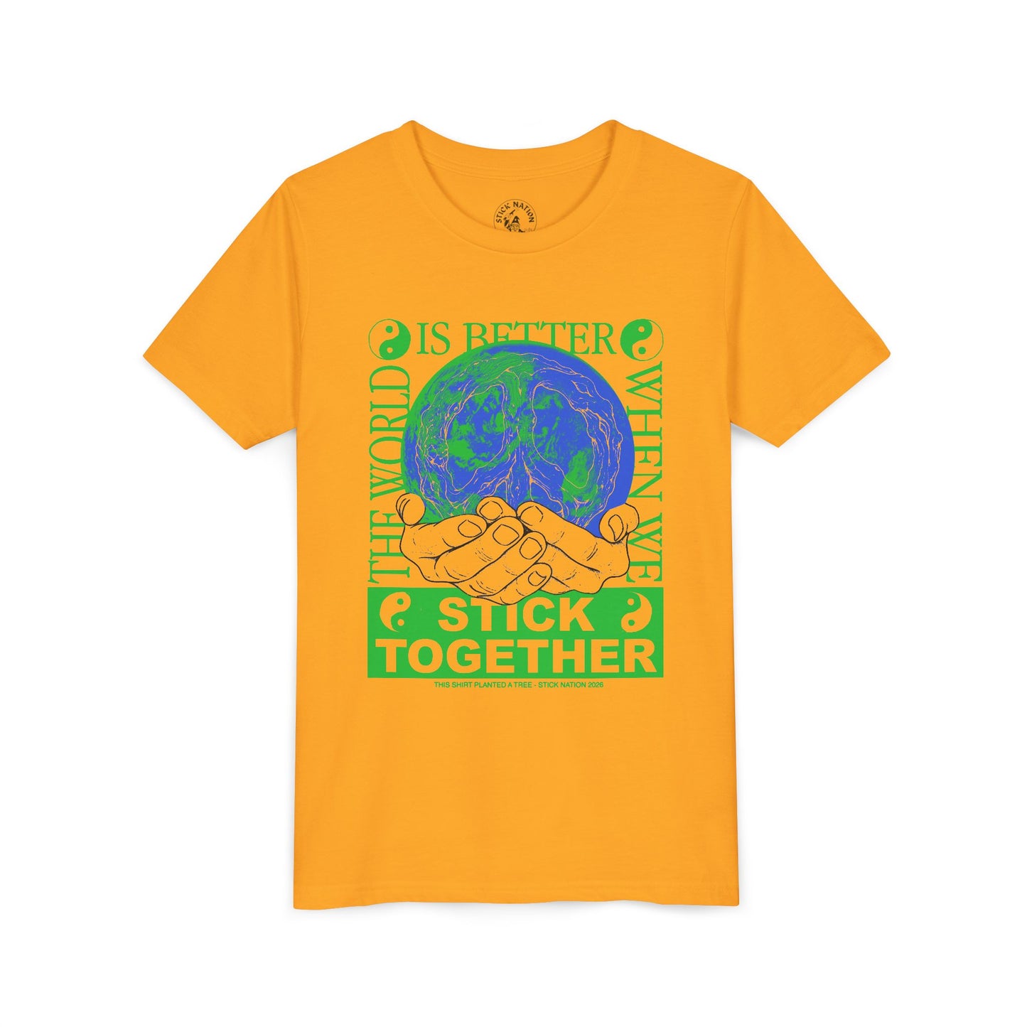 Stick Together for Earth - Unisex Kids T-Shirt