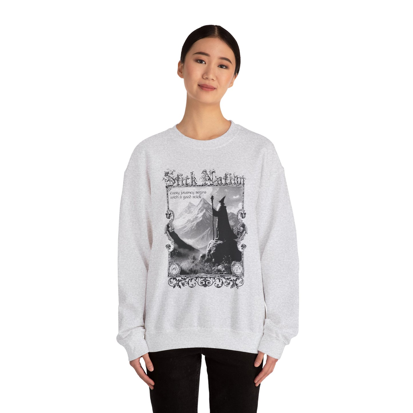 Stick Quest Wizard Unisex Crewneck Sweater