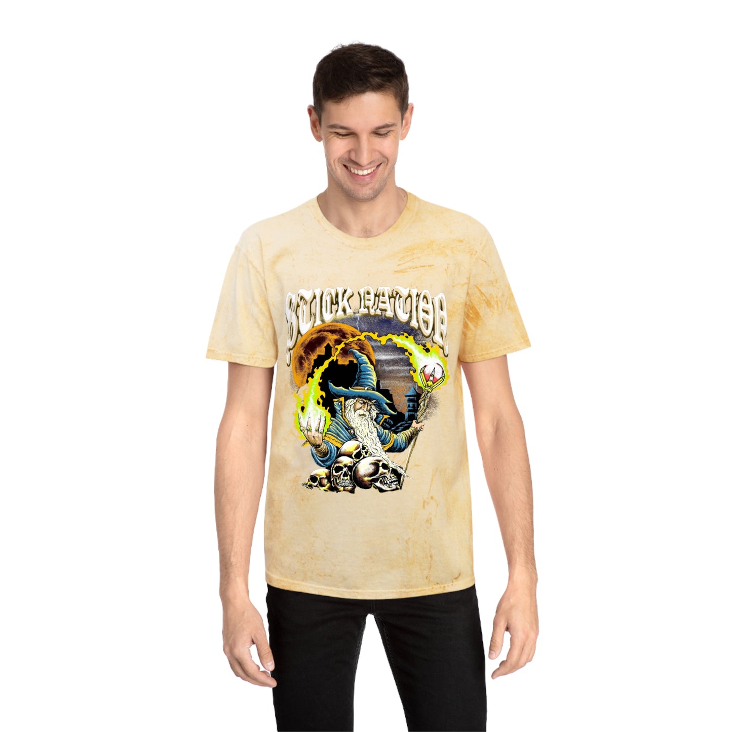 Stick Nation Wizard Shirt – Vintage Tie-Dye Unisex T-Shirt