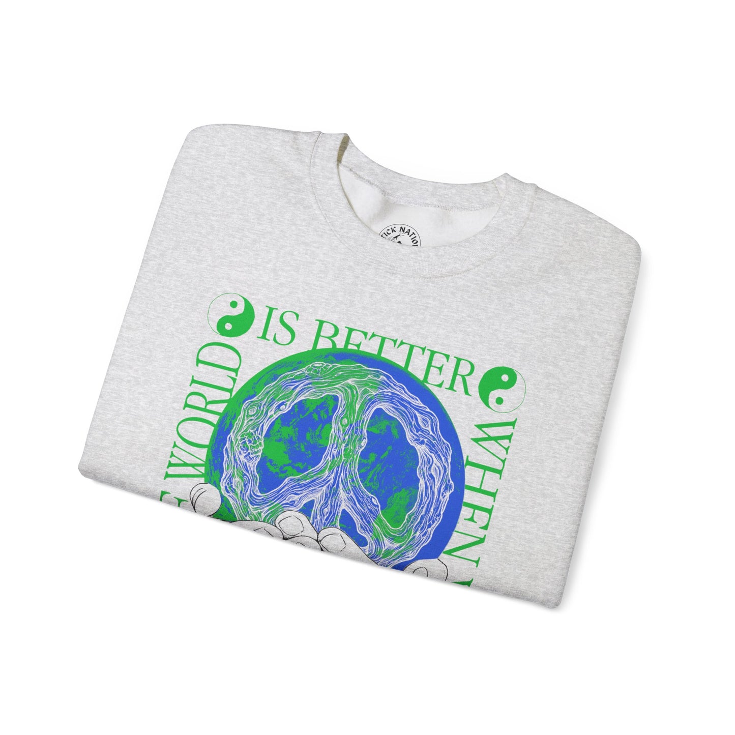 Stick Together for Earth - Unisex Crewneck Sweatshirt