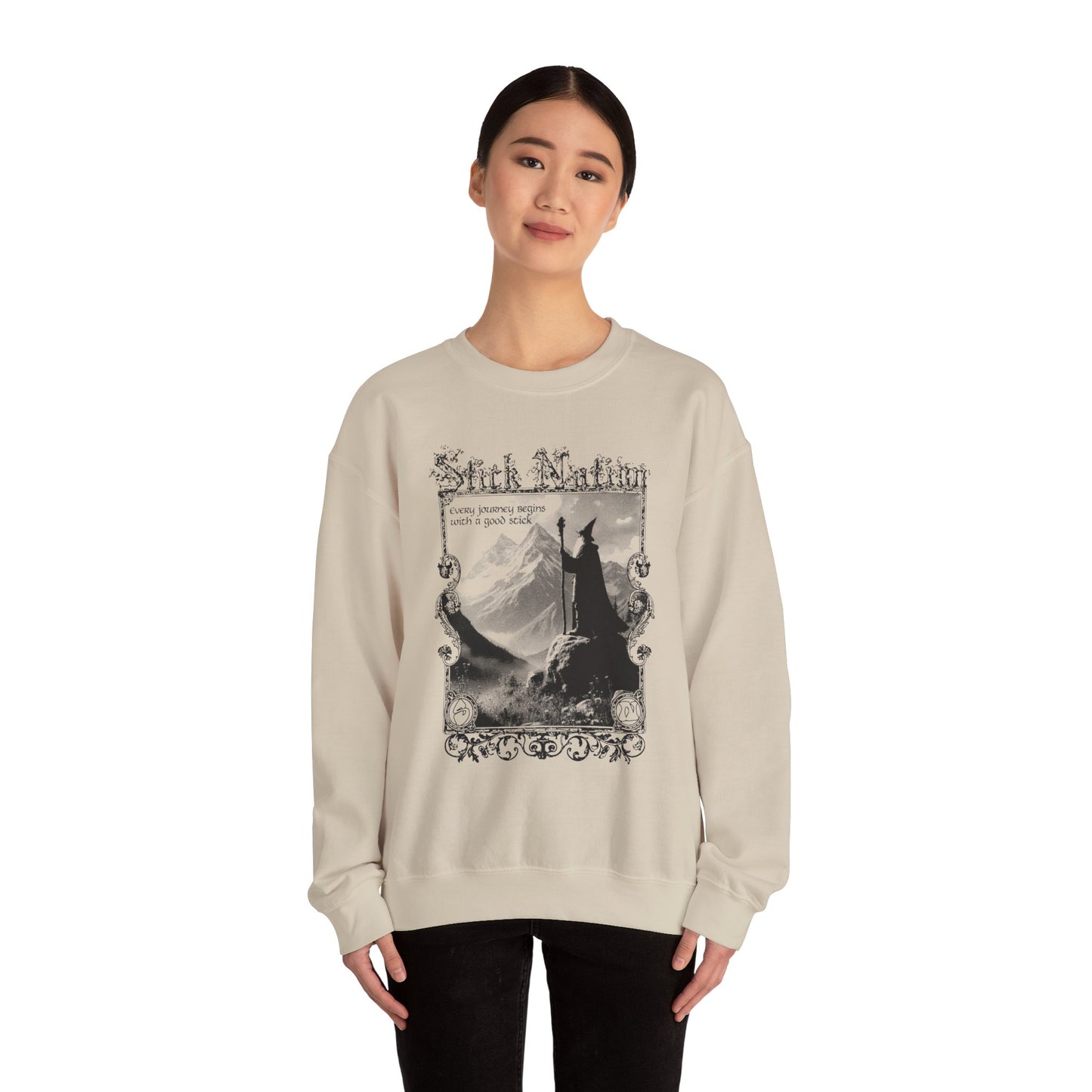 Stick Quest Wizard Unisex Crewneck Sweater