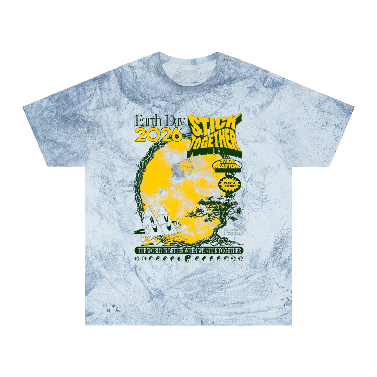 Earth Day 2026 – Vintage Tie-Dye Unisex T-Shirt
