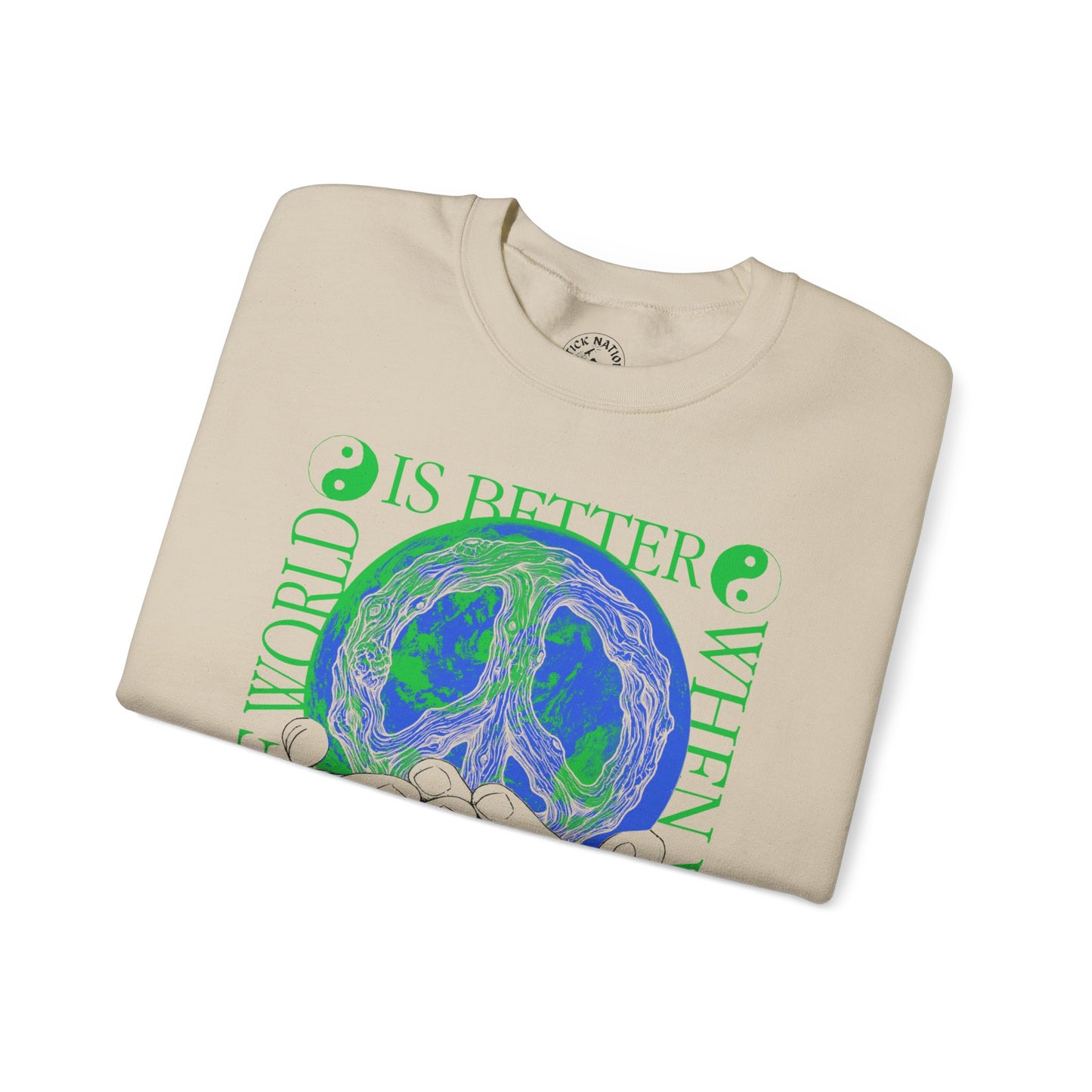 Stick Together for Earth - Unisex Crewneck Sweatshirt