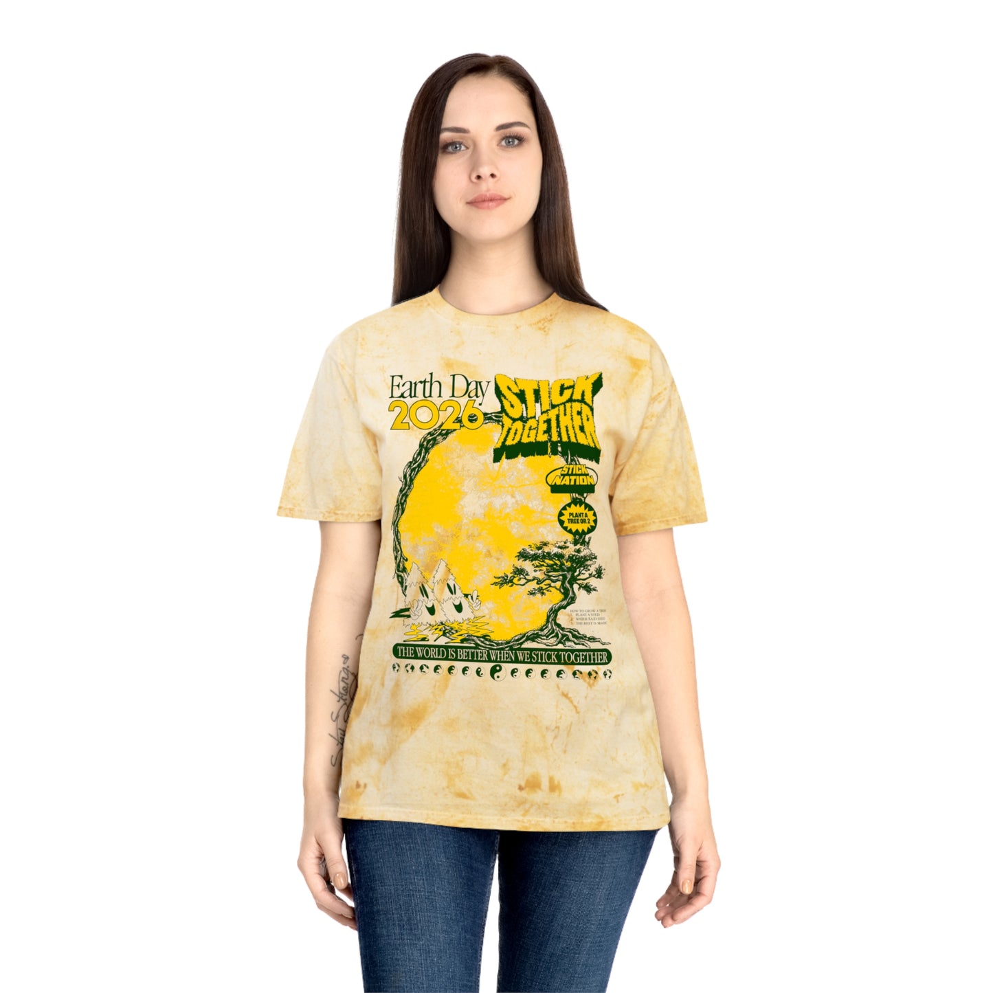 Earth Day 2026 – Vintage Tie-Dye Unisex T-Shirt