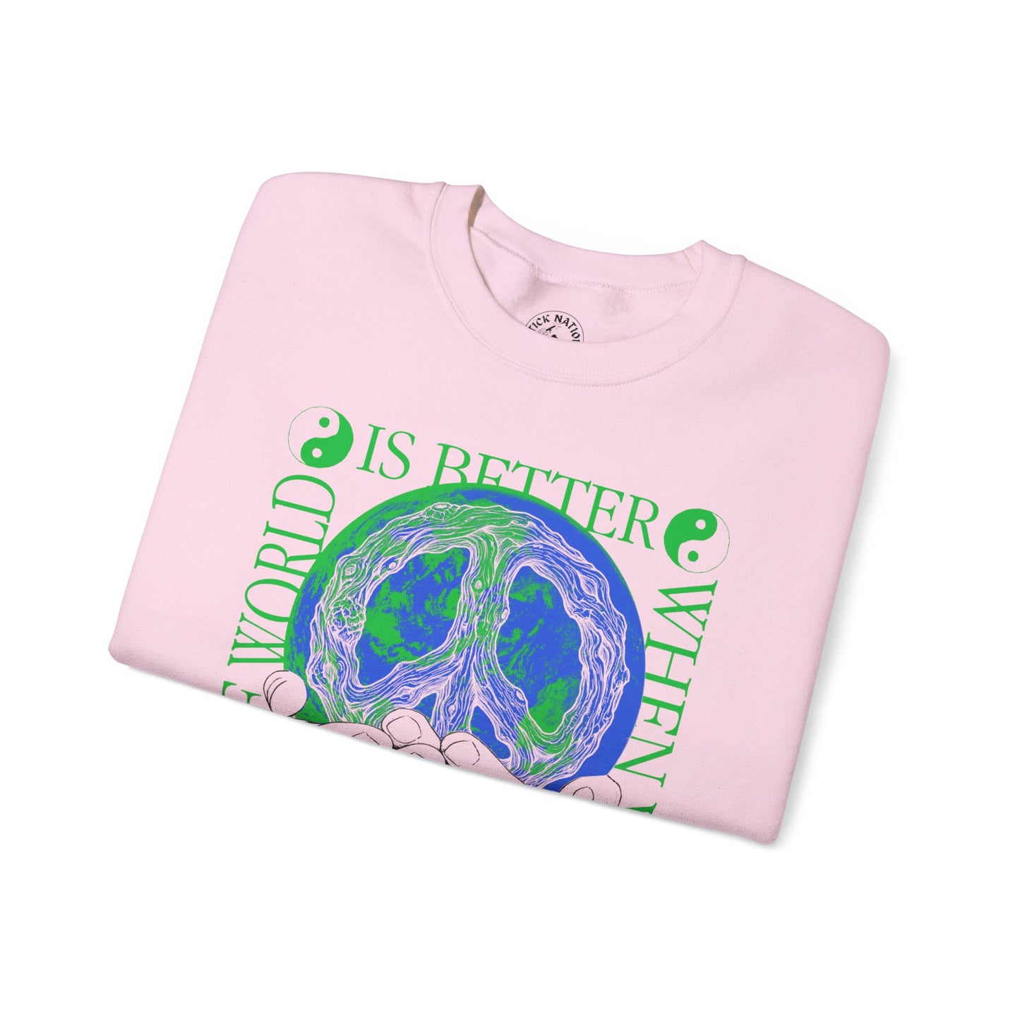 Stick Together for Earth - Unisex Crewneck Sweatshirt