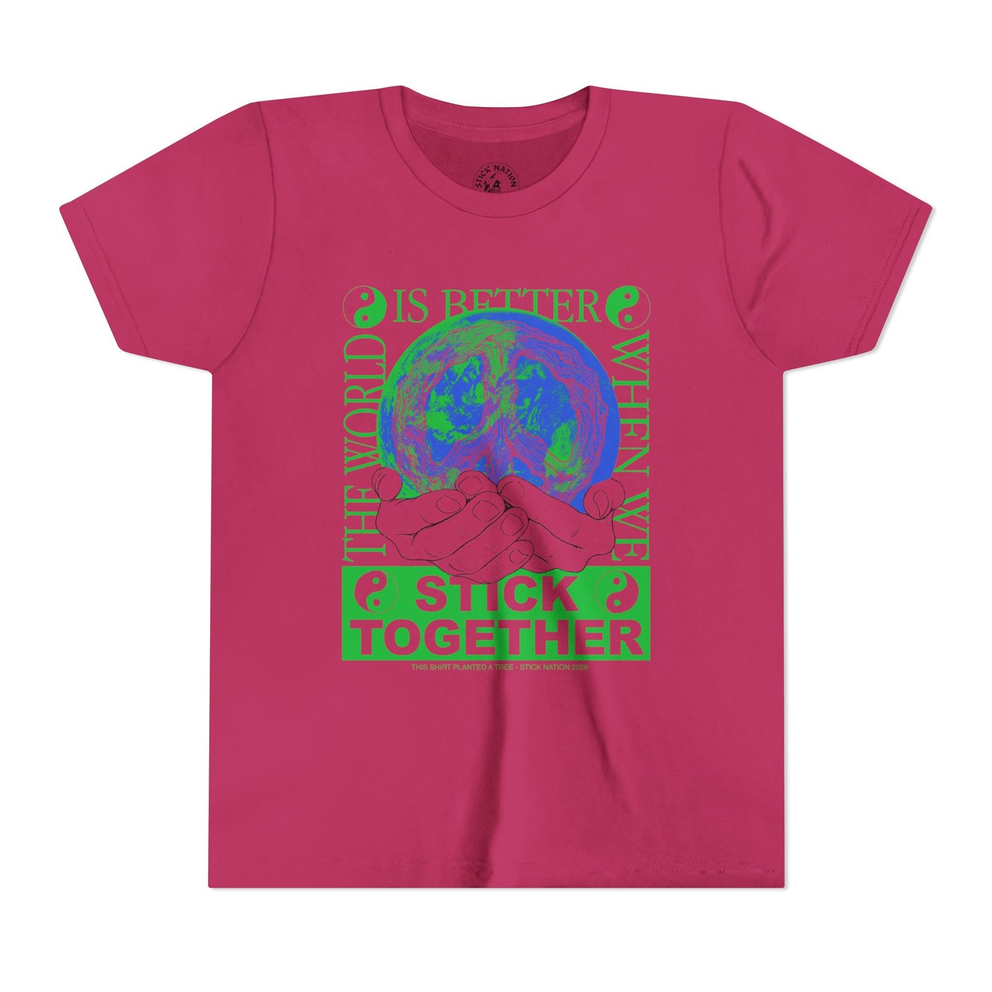 Stick Together for Earth - Unisex Kids T-Shirt